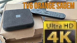 Nouveau décodeur TV6 Orange juste unboxing vidéo en 4k dispo [upl. by Vivle]