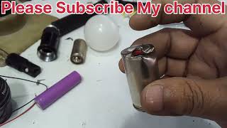 Saudi torch battery repairing❤️💡👌👈 How to install new battery in torch light [upl. by Spevek]