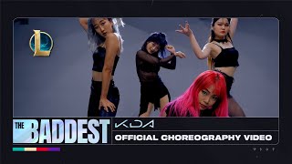 KDA  THE BADDEST Dance  Official Choreography Video  League of Legends [upl. by Jonme]