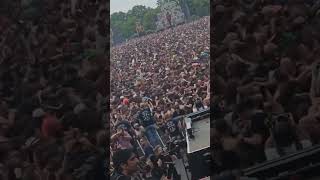 Hellfest Wall of Death 🤘 shortswithzita hellfest wallofdeath metal [upl. by Karlin]