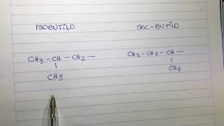 Isobutilo Vs Secbutilo [upl. by Halika263]