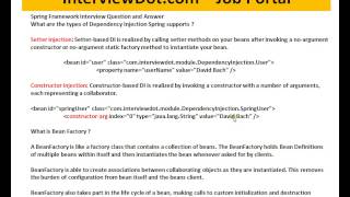 DIFFERENT TYPES OF DEPENDENCY INJECTION IN SPRING [upl. by Alikee]