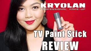 FULL COVERAGE FOUNDATION Kryolan TV Paint Stick REVIEW by Bing Castro [upl. by Harihs]