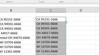 How to split a full address in excel into Street City State amp Zip columns [upl. by Pouncey80]