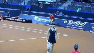 Tsvetana Pironkova vs Nikola Geuer  Porsche Tennis Grand Prix 2010 [upl. by Eddina]