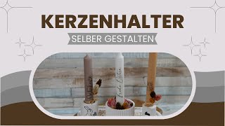 DIY Kerzenhalter für Ostern ganz einfach selber gestalten  Tutorial  Geschenkidee [upl. by Diarmuid]