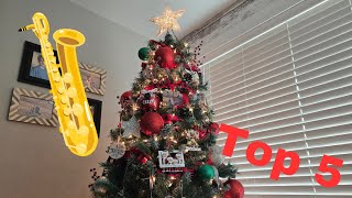 ER bari sax top 5 favorite chrismas songs [upl. by Anohs175]