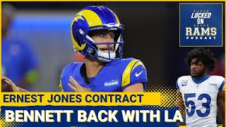 Rams Keeping Stetson Bennett LA Not Extending Ernest Jones Rams Draft Kicker High in Mock Draft [upl. by Patman]