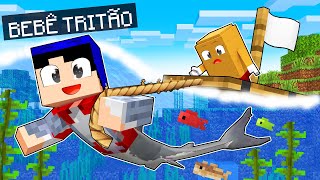 COELHA SEREIA está GRÁVIDA do REI TUBARÃO no Minecraft [upl. by Arabella]