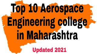 Top 10 Aerospace engineering college in Maharashtra aerospace engineering topn [upl. by Emyaj587]