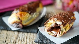 Cannoli di sfoglia nutella mascarpone e cioccolato [upl. by Syah]