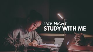 LATE NIGHT STUDY WITH ME  2 hour pomodoro revision session NO MUSIC [upl. by Lathrop82]