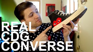 ARE MY CDG PLAY CONVERSE SHOES REAL [upl. by Anhsirk]