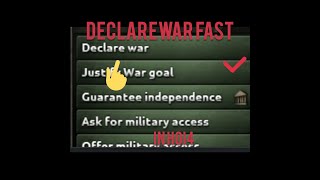 How to declare war fast in Hearts of iron HOI4 [upl. by Nevur571]