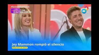 Jey Mammon rompió el silencio y apuntó contra Telefe  Minuto Argentina [upl. by Einnov674]