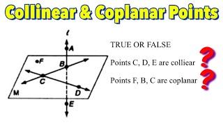 Collinear Points and Coplanar Points [upl. by Pirbhai]