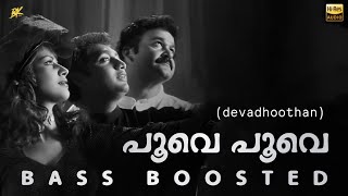 Poove Poove  Bass Boosted  Devadhoothan  Vidyasagar  Bk Atmos [upl. by Deidre539]