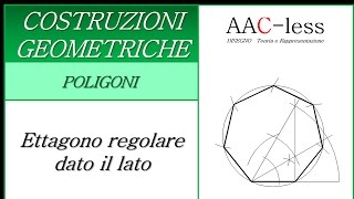 Costruzione di un Ettagono dato il lato Video 43 [upl. by Saul88]