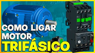 PASSO A PASSO MOTOR TRIFÁSICO COM CONTATOR E RELÉ TERMICO SHORTS [upl. by Oeak]