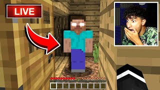 This Happened on my Minecraft Livestream HEROBRINE [upl. by Zink]