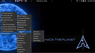 BlackArch Linux  XFCE Desktop Environment  AHA  For Hackers Penetration Testers [upl. by Yelahs569]