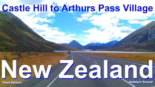 New Zealand Scenic Drive from Castle Hill to Arthurs Pass Village South IslandRoad Trip [upl. by Uliram]