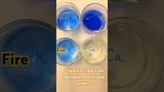 Chemical reactions between different metals with water  chemistry experiments Mathswithsantosh [upl. by Roderick]