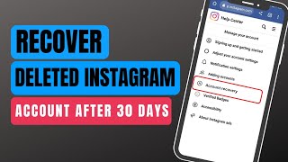 How To Recover Permanently Deleted Instagram Account After 30 Days 2023 [upl. by Adolph]