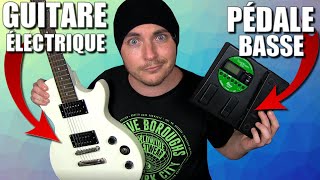 UNE GUITARE ÉLECTRIQUE SUR UNE PÉDALE DE BASSE [upl. by Oilime]