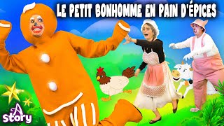 Le Petit Bonhomme en Pain dÉpices  A Story French [upl. by Tamaru]