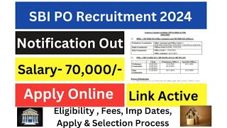 SBI PO recruitment 2024 HR ख़बर [upl. by Henriette755]