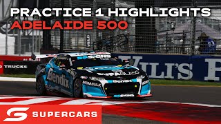 Practice 1 Highlights  VAILO Adelaide 500  2024 Repco Supercars Championship [upl. by Elianore609]