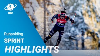 World Cup 2324 Ruhpolding Men Sprint Highlights [upl. by Margret]