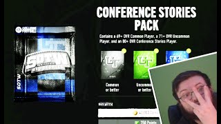 SO I SPENT 150K ON CONFERENCE STORIES PACKS CUT 25 ULTIMATE TEAM [upl. by Noied]