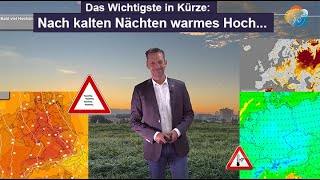 Das Wichtigste in Kürze Samstag amp Montag morgens kalt dann warmer Hochdruck mit Ostströmung [upl. by Cartie]