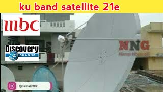 Ku band satellite 21e  eutelsat 21e dish setting  21e [upl. by Ttik891]