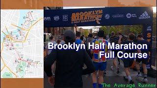 NYCRUNS 2022 Brooklyn Half Marathon Full Course  0149 Finish Time  4K NYC Virtual Run [upl. by Ani840]