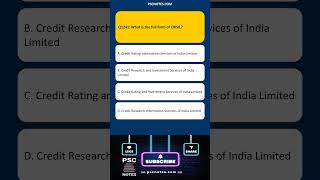 GK MCQ Quiz What is the full form of CRISIL [upl. by Varin543]