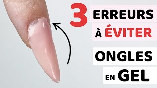 ONGLES en GEL  3 ERREURS à ÉVITER ⚠️ [upl. by Oreste]