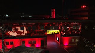 Ferraris light show at the Maranello factory [upl. by Assetak990]