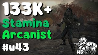 133K  Stamina Arcanist  ESO  U43 [upl. by Akemak]