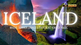 Discover Iceland in 4K Land of Water Falls Fire Ice and Lights [upl. by Oriaj413]