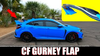 CF GURNEY FLAP  Project CTR 2021 Honda Civic Type R FK8 [upl. by Samled]