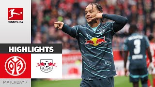 Xavi Strikes Early On  1 FSV Mainz 05  RB Leipzig 02  Highlights  MD 7 – Bundesliga 202425 [upl. by Miharba424]