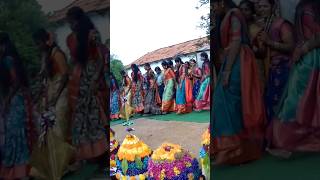 Kancharode Padamati Nalladidhana Bathukamma Festival Myvillage Part3 Treding Public Viral [upl. by Aneert]