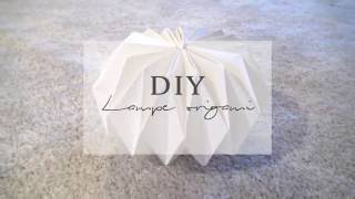 DIY lampe origami  Pierre Papier Ciseaux [upl. by Hildy444]