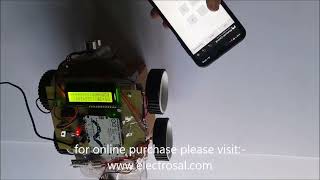 ANDROID CONTROLLED ROBOT WITH OBSTACALE AVOIDANCE [upl. by Rossuck]