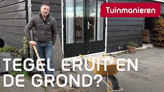 Tegel uit je terras wat doe je met de grond  2  Tuinmanieren [upl. by Immij]