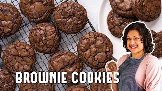 Brownie Cookies Brookies  A Delicious  Chewy Chocolate Chip Recipe [upl. by Lettie]