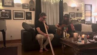 Yonnie with the Telescopic Didgeridoo and Matt on Guitar [upl. by Mungo1]